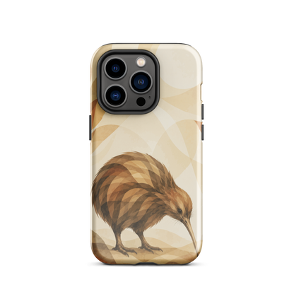'Kiwi' iPhone 14 Pro tough phone case - protective glossy case NZ Australia