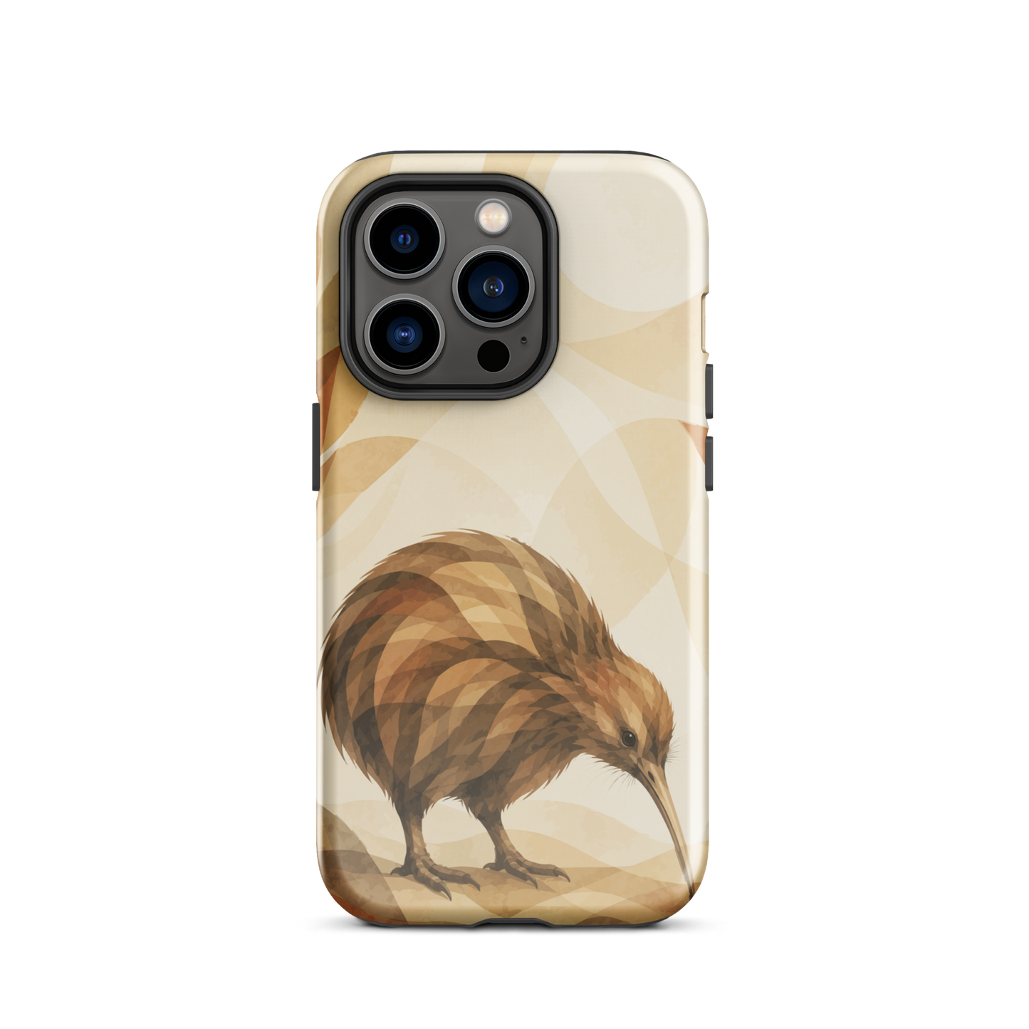 'Kiwi' iPhone 14 Pro tough phone case - protective glossy case NZ Australia