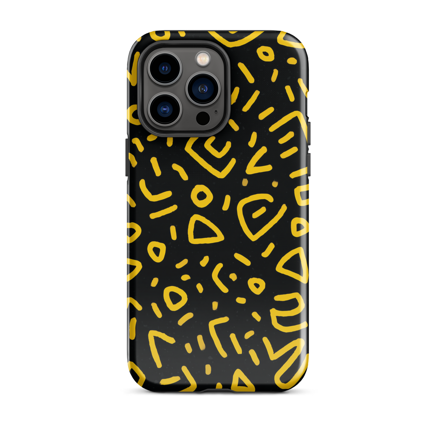 Retro scribbles phone case | Bold retro design NZ