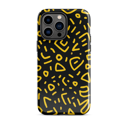 Retro scribbles phone case | Bold retro design NZ