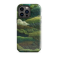 Verdant layers phone case | Abstract green design NZ