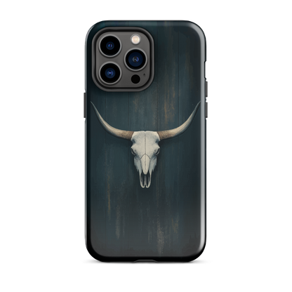 'Longhorn' iPhone 14 Pro Max tough phone case - protective glossy case NZ Australia