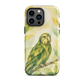 'Kākāpō' iPhone 14 Pro Max tough phone case - protective glossy case NZ Australia