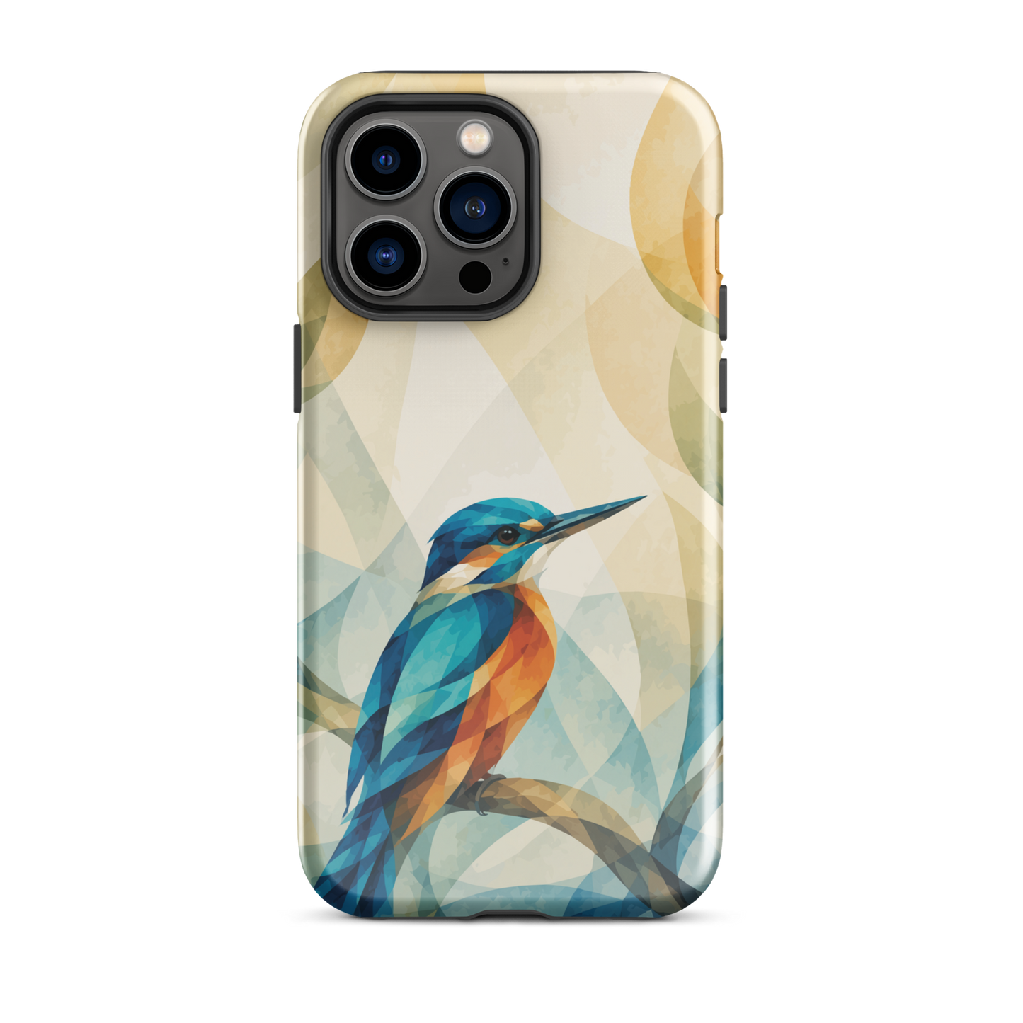 'Kōtare' iPhone 14 Pro Max tough phone case - protective glossy case NZ Australia