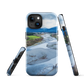Waiohine phone case featuring artwork of New Zealand’s braided riverbed landscape in the Wairarapa.