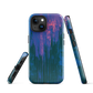 Digital Glitch iPhone case. This striking artwork features a dynamic distortion effect that mimics the visual chaos of a digital malfunction—glitchy lines, vibrant streaks, and pixel-like patterns merge into a futuristic aesthetic. It’s a perfect blend of modern design and edgy street style.