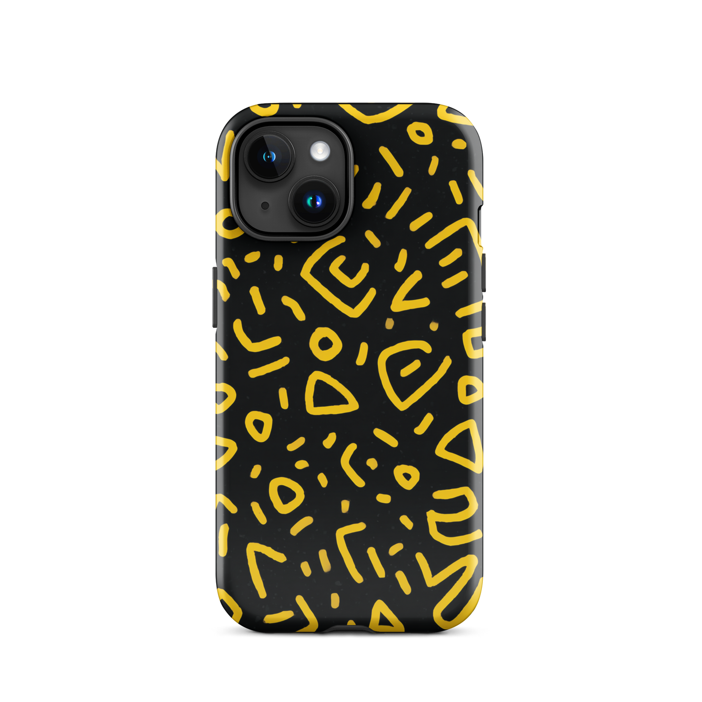 Retro scribbles phone case | Bold retro design NZ