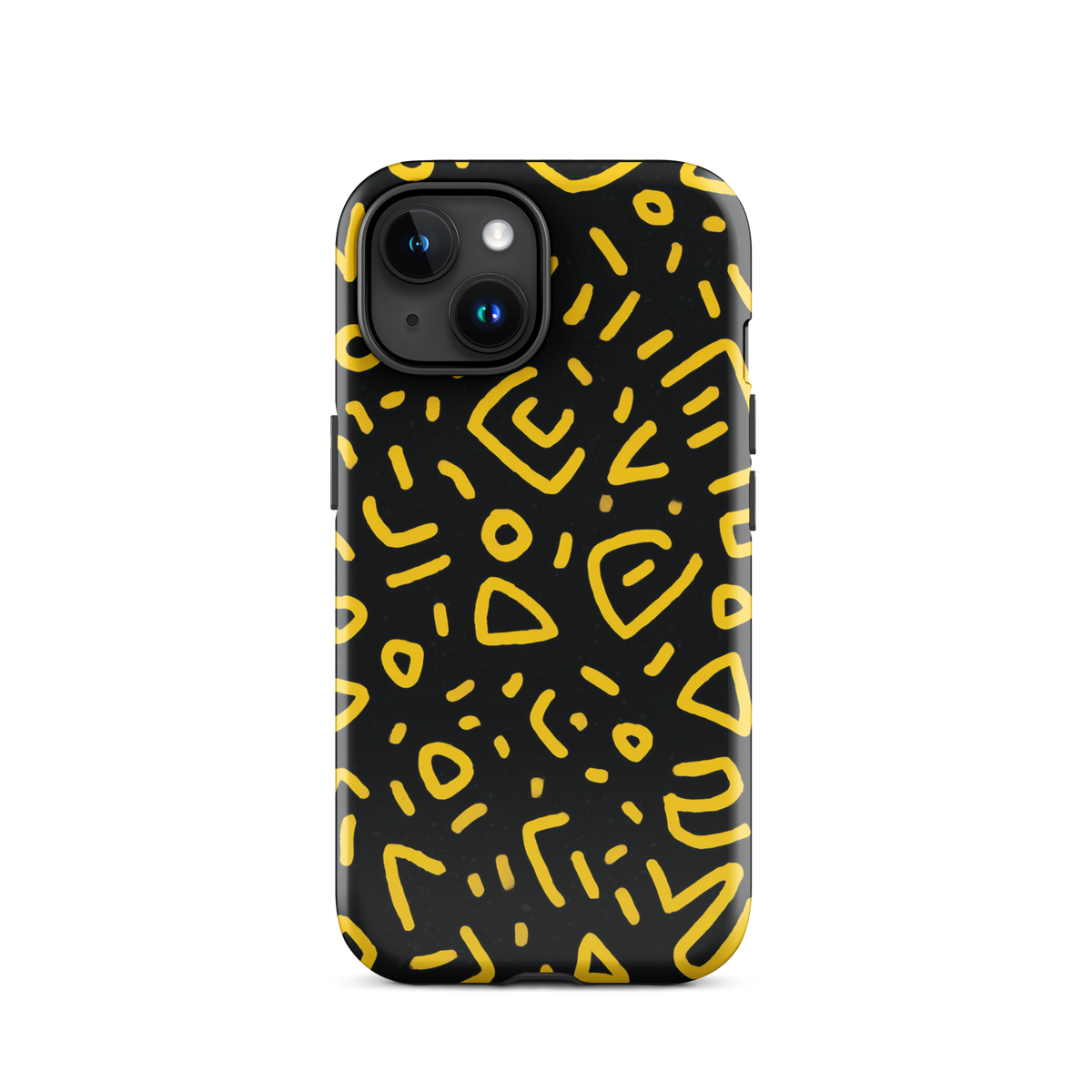 Retro scribbles phone case | Bold retro design NZ