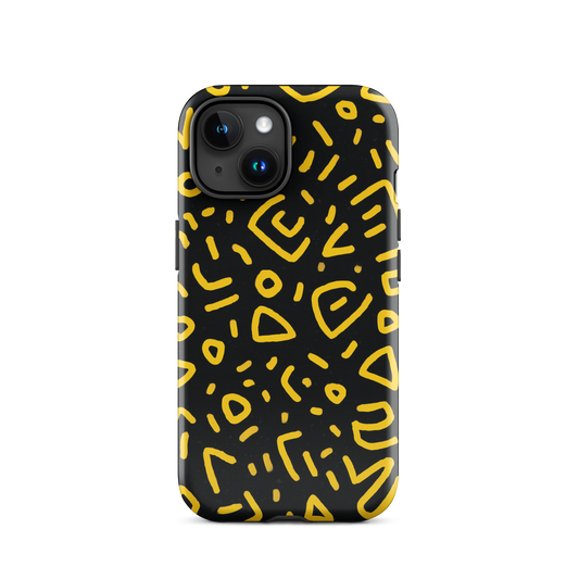 Retro scribbles phone case | Bold retro design NZ