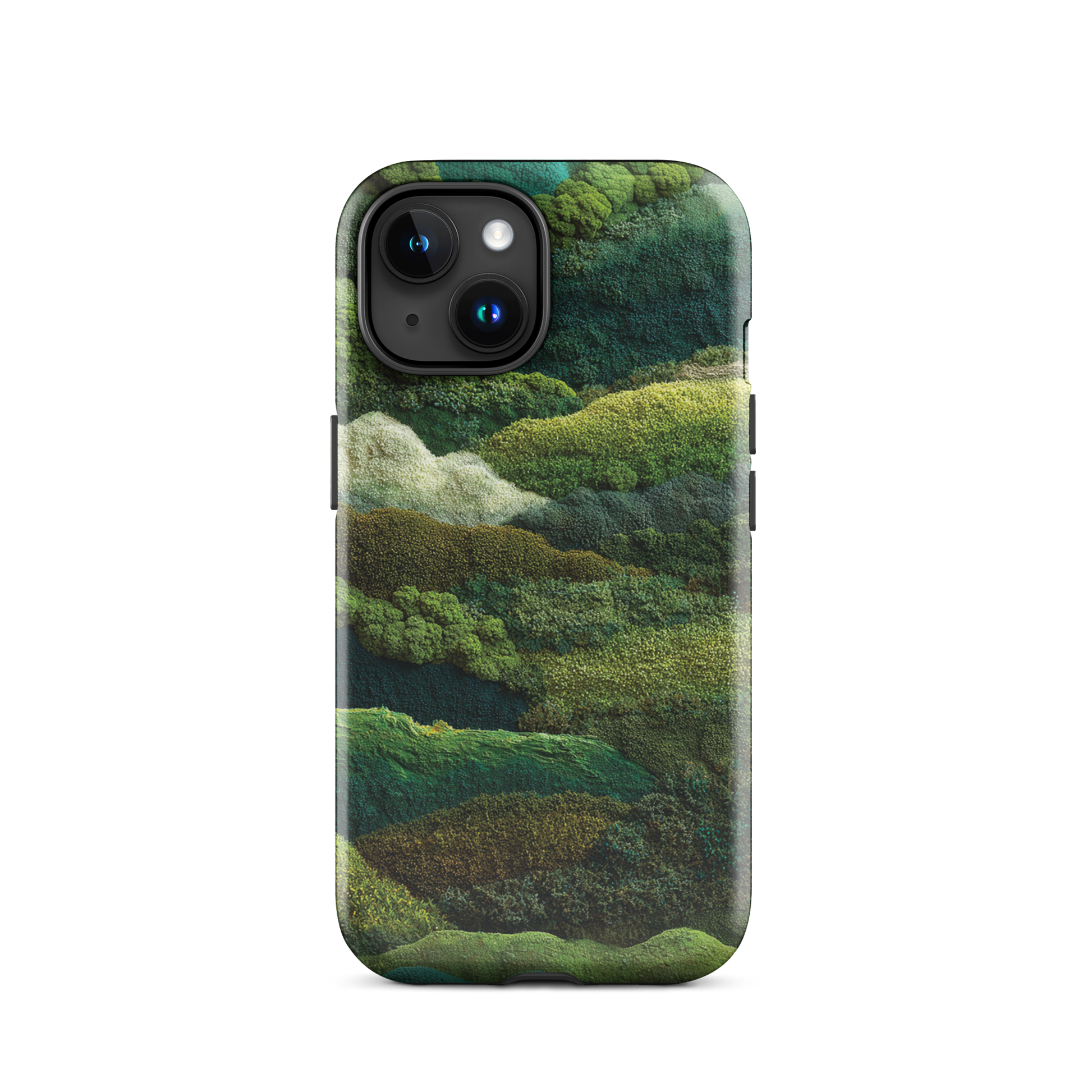 Verdant layers phone case | Abstract green design NZ