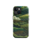 Verdant layers phone case | Abstract green design NZ