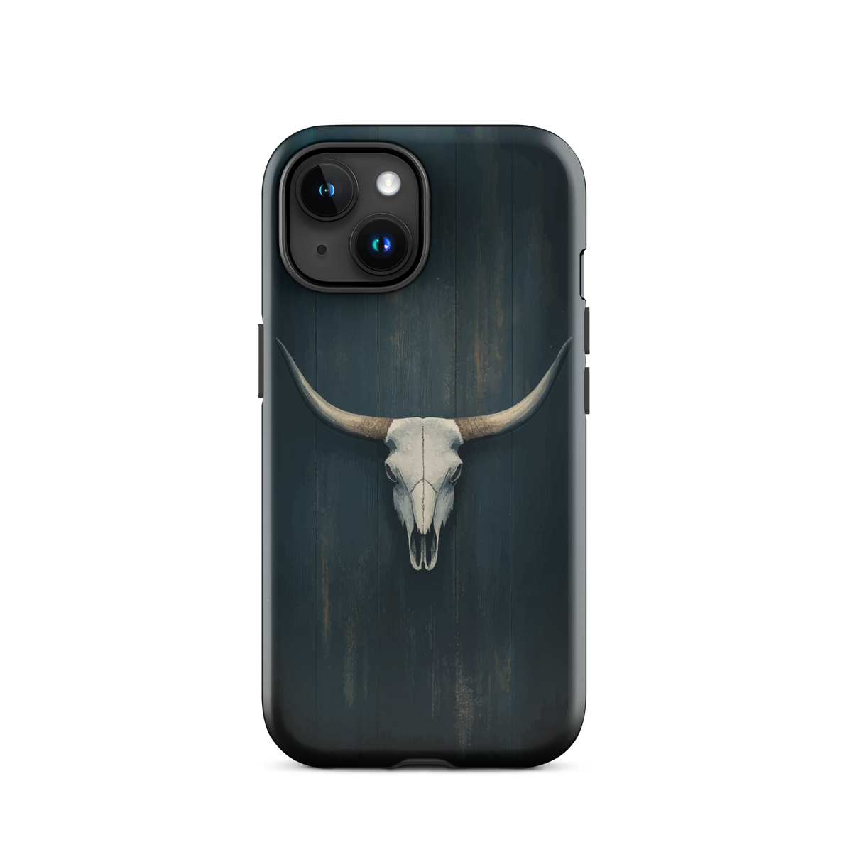 'Longhorn' iPhone 15 tough phone case - protective glossy case NZ Australia