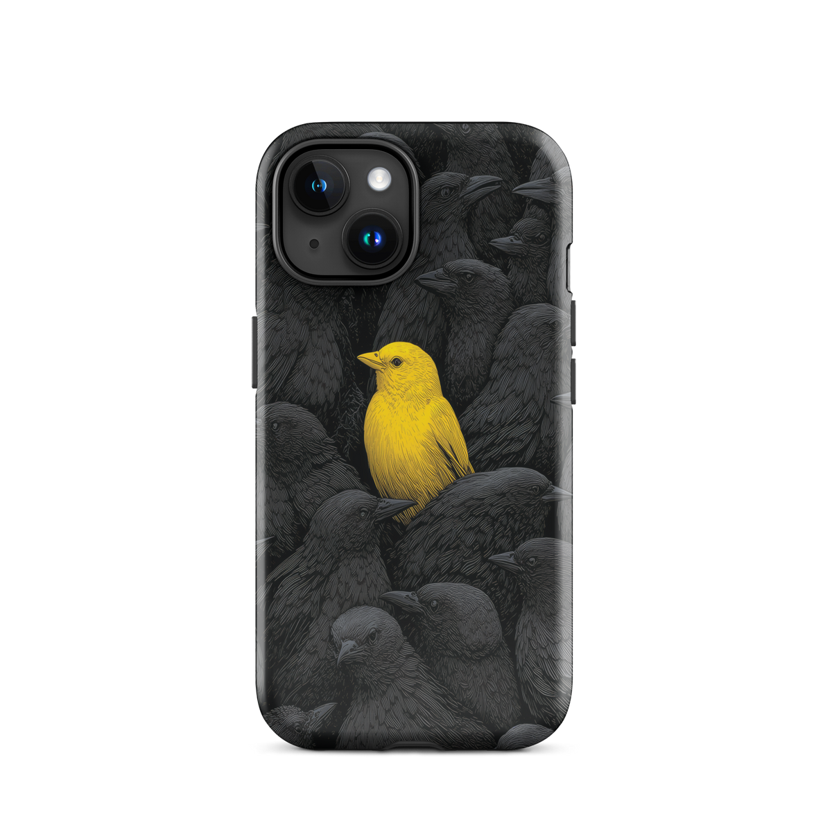 'Stand Out' iPhone 15 tough phone case - protective glossy case NZ Australia