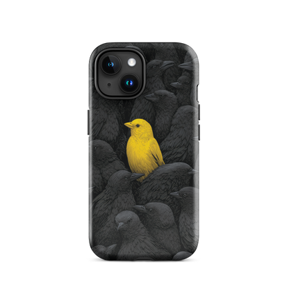 'Stand Out' iPhone 15 tough phone case - protective glossy case NZ Australia