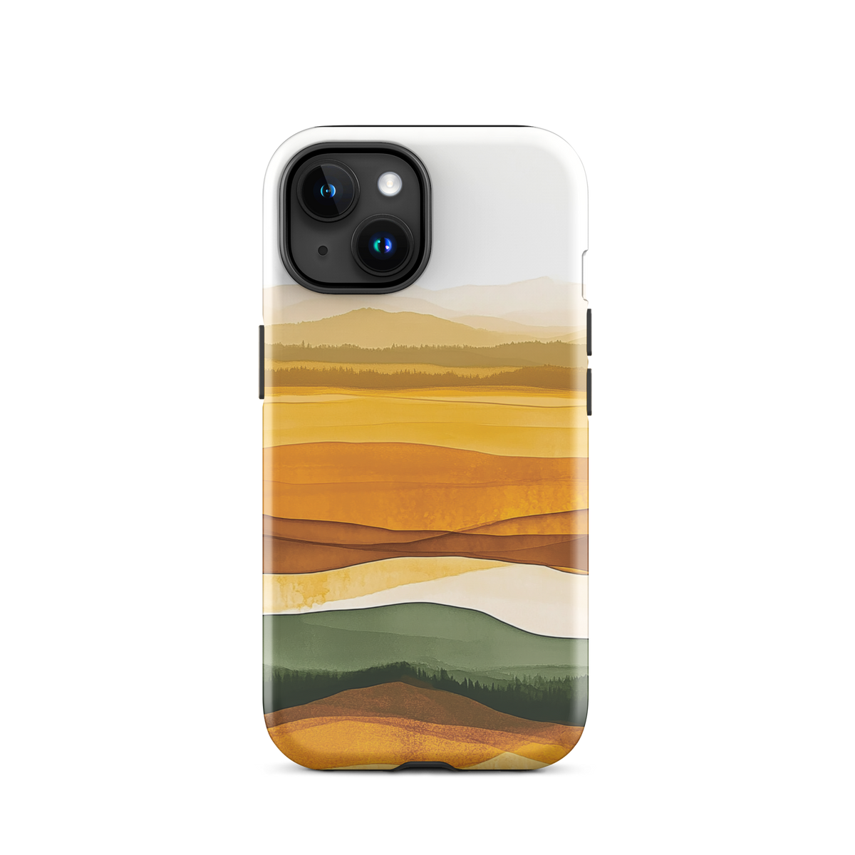 'Autumn' iPhone 15 tough phone case - protective glossy case NZ Australia