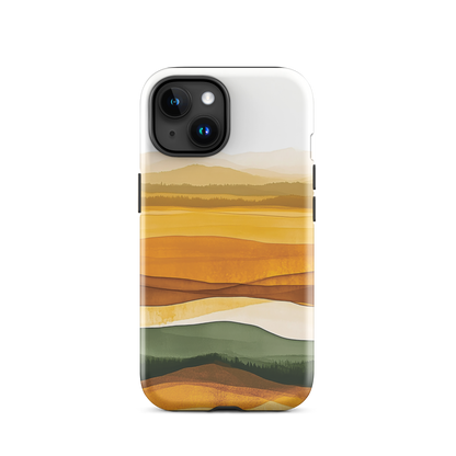 'Autumn' iPhone 15 tough phone case - protective glossy case NZ Australia