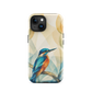 'Kōtare' iPhone 15 tough phone case - protective glossy case NZ Australia