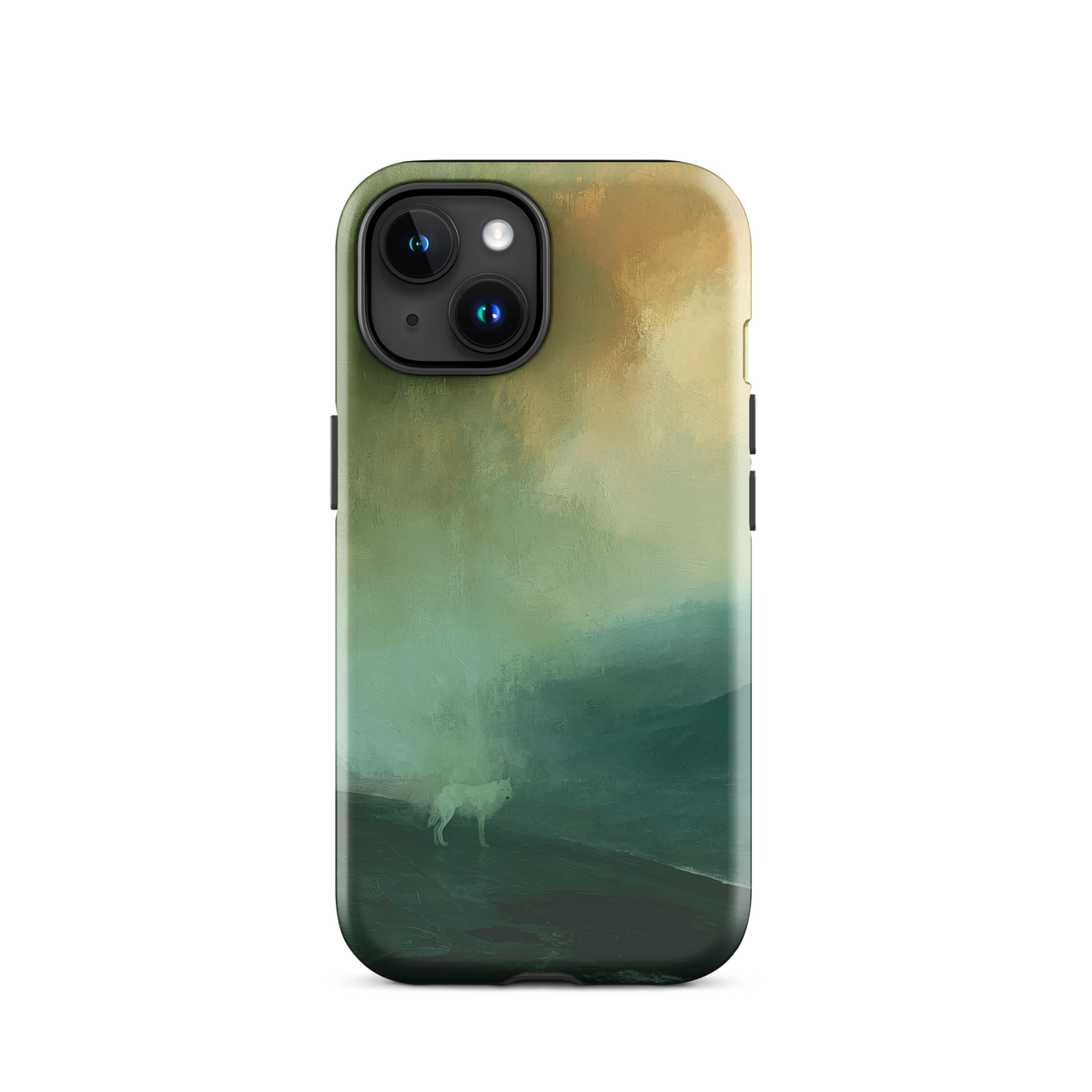 'Acid Rain' iPhone 15 tough phone case - protective glossy case NZ Australia