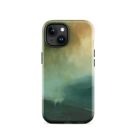 'Acid Rain' iPhone 15 tough phone case - protective glossy case NZ Australia