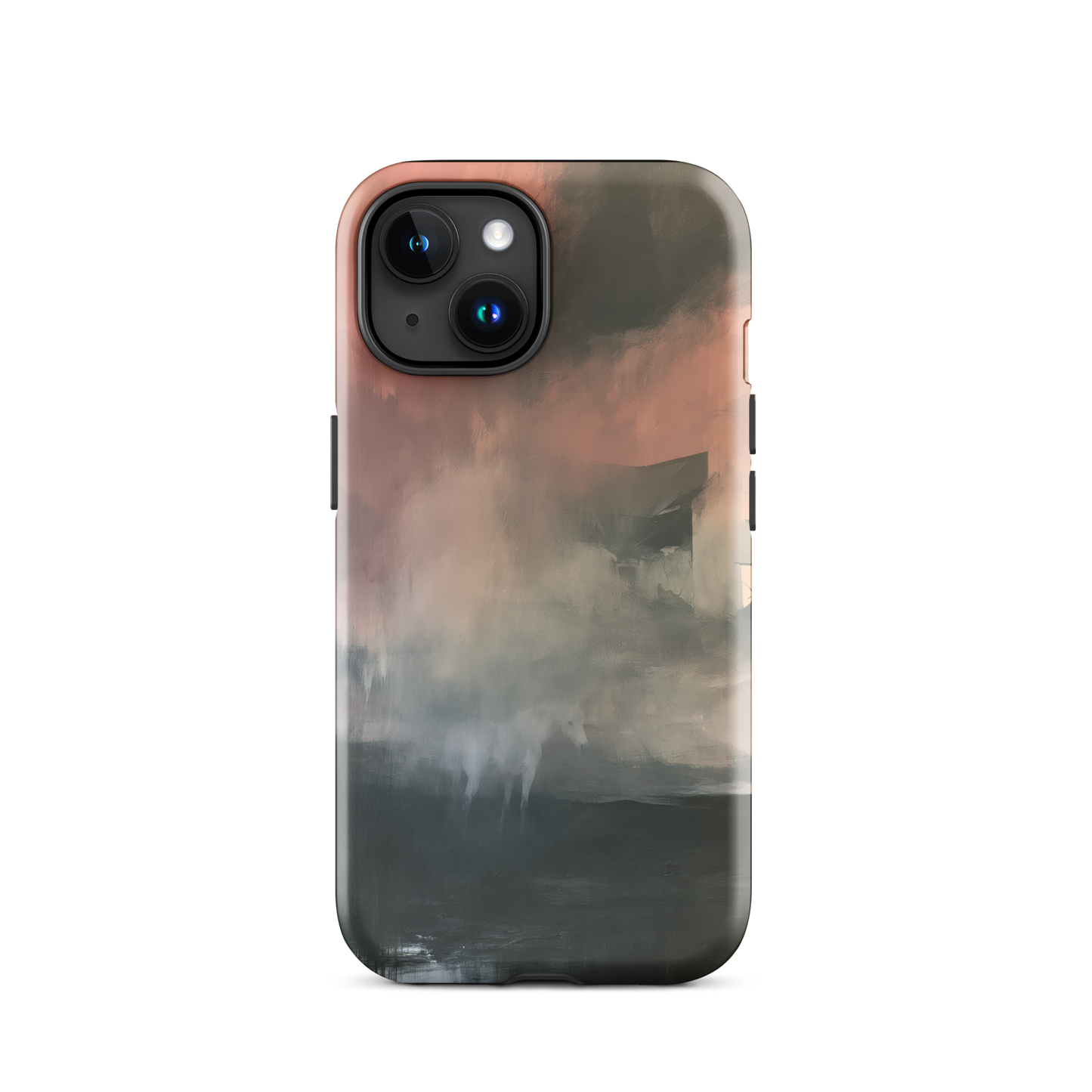 'Glass' iPhone 15 tough phone case - protective glossy case NZ Australia