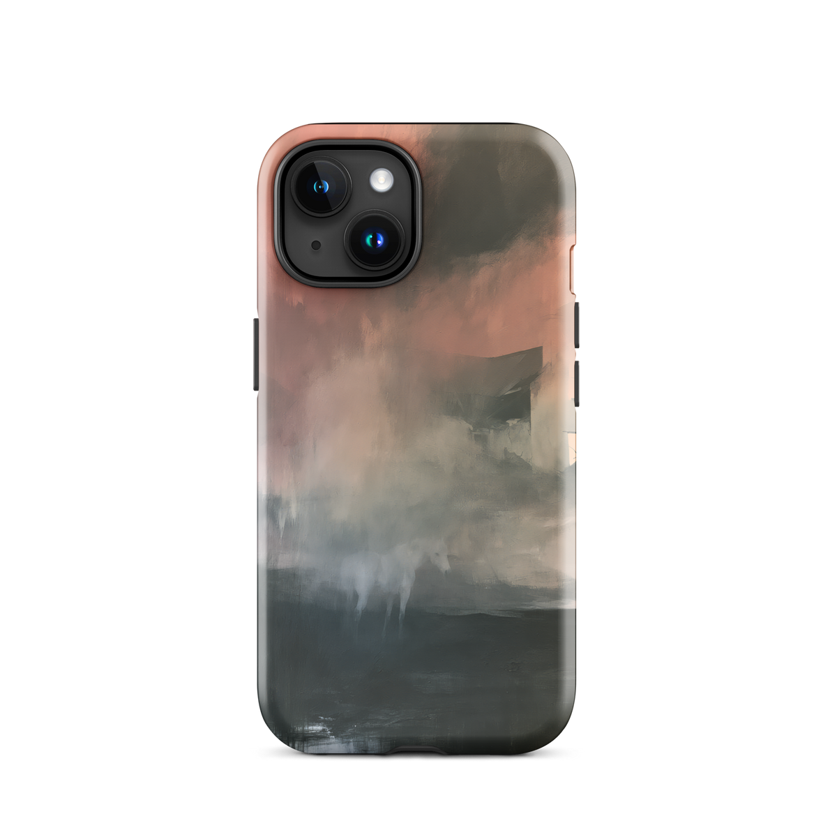 'Glass' iPhone 15 tough phone case - protective glossy case NZ Australia