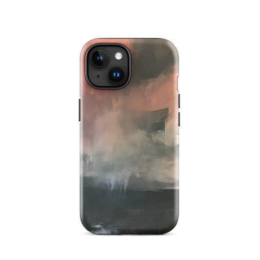 'Glass' iPhone 15 tough phone case - protective glossy case NZ Australia