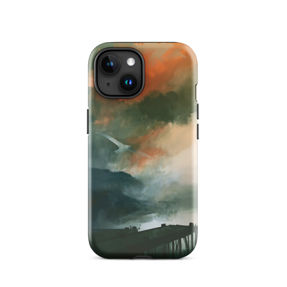 'Harbour' iPhone 15 tough phone case - protective glossy case NZ Australia