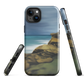 Castlepoint coastal phone case with cliffs, ocean and sky. New Zealand landscape art by designer Ben Hart.