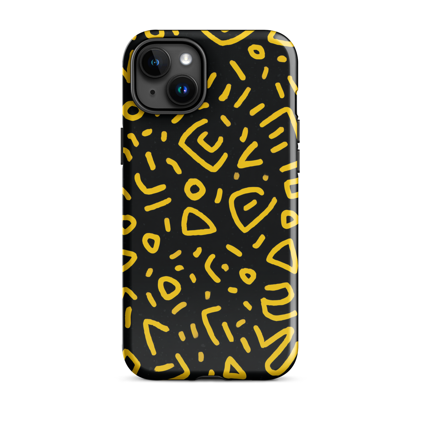 Retro scribbles phone case | Bold retro design NZ
