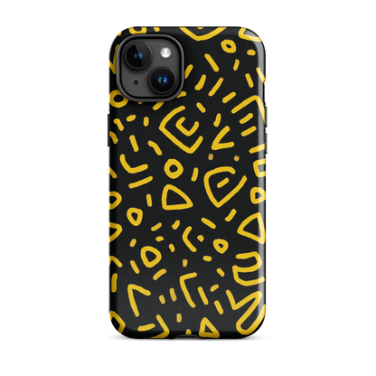 Retro scribbles phone case | Bold retro design NZ