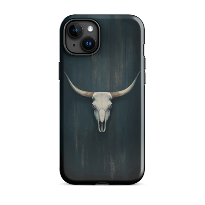 'Longhorn' iPhone 15 Plus tough phone case - protective glossy case NZ Australia