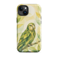 'Kākāpō' iPhone 15 Plus tough phone case - protective glossy case NZ Australia