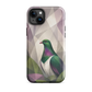 'Kererū' iPhone 15 Plus tough phone case - protective glossy case NZ Australia