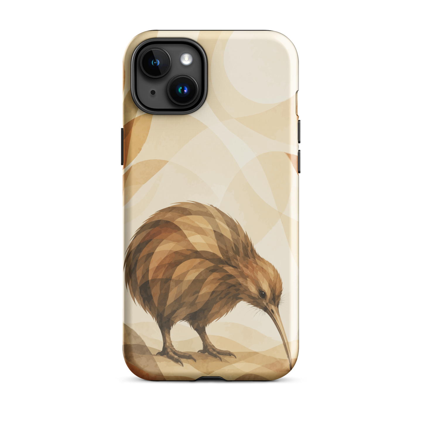 'Kiwi' iPhone 15 Plus tough phone case - protective glossy case NZ Australia