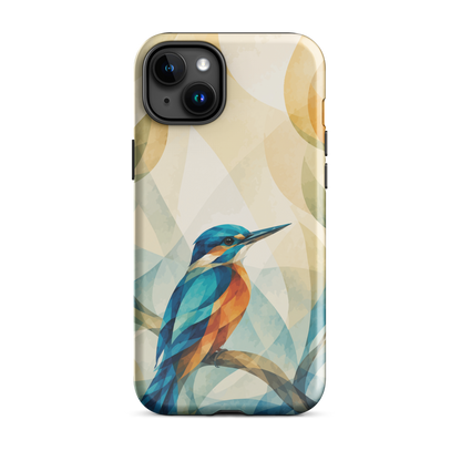 'Kōtare' iPhone 15 Plus tough phone case - protective glossy case NZ Australia