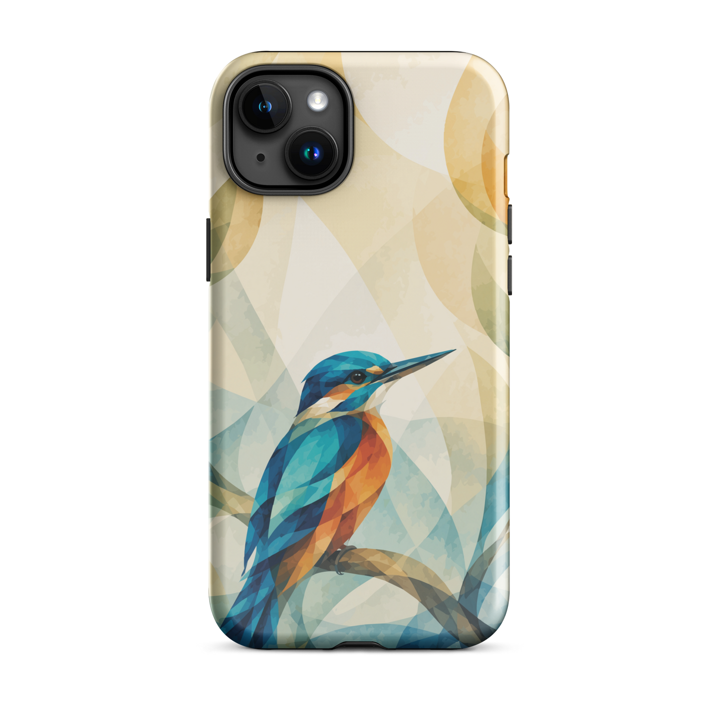 'Kōtare' iPhone 15 Plus tough phone case - protective glossy case NZ Australia