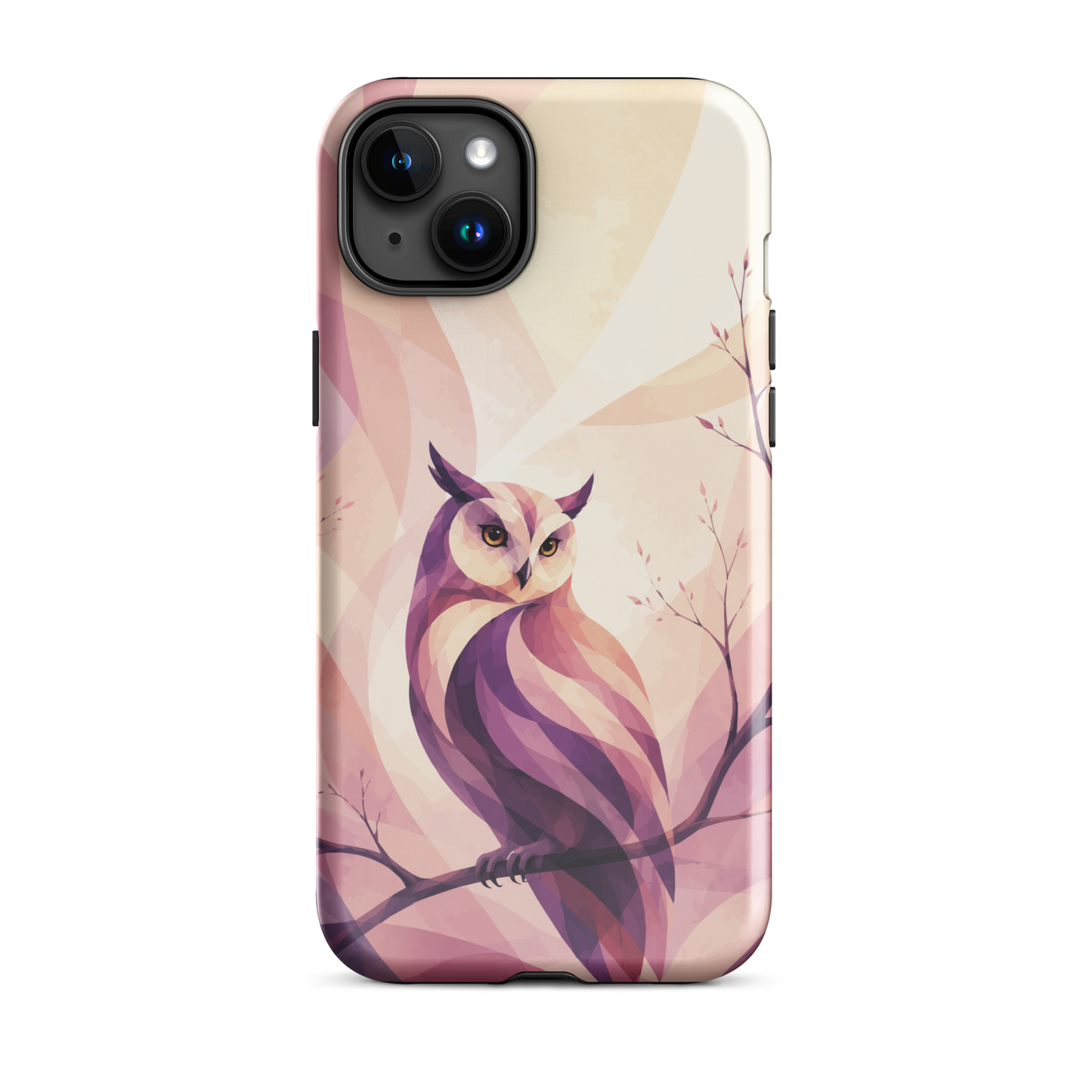 'Ruru' iPhone 15 Plus tough phone case - protective glossy case NZ Australia