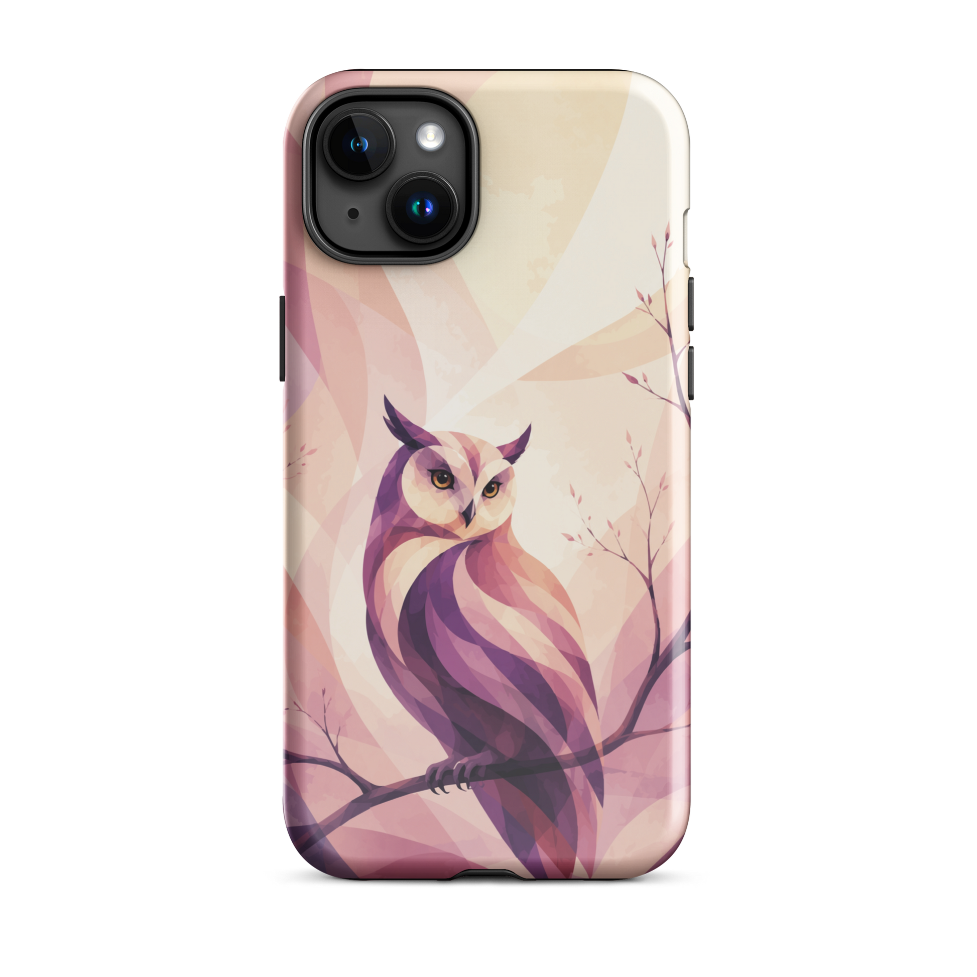 'Ruru' iPhone 15 Plus tough phone case - protective glossy case NZ Australia