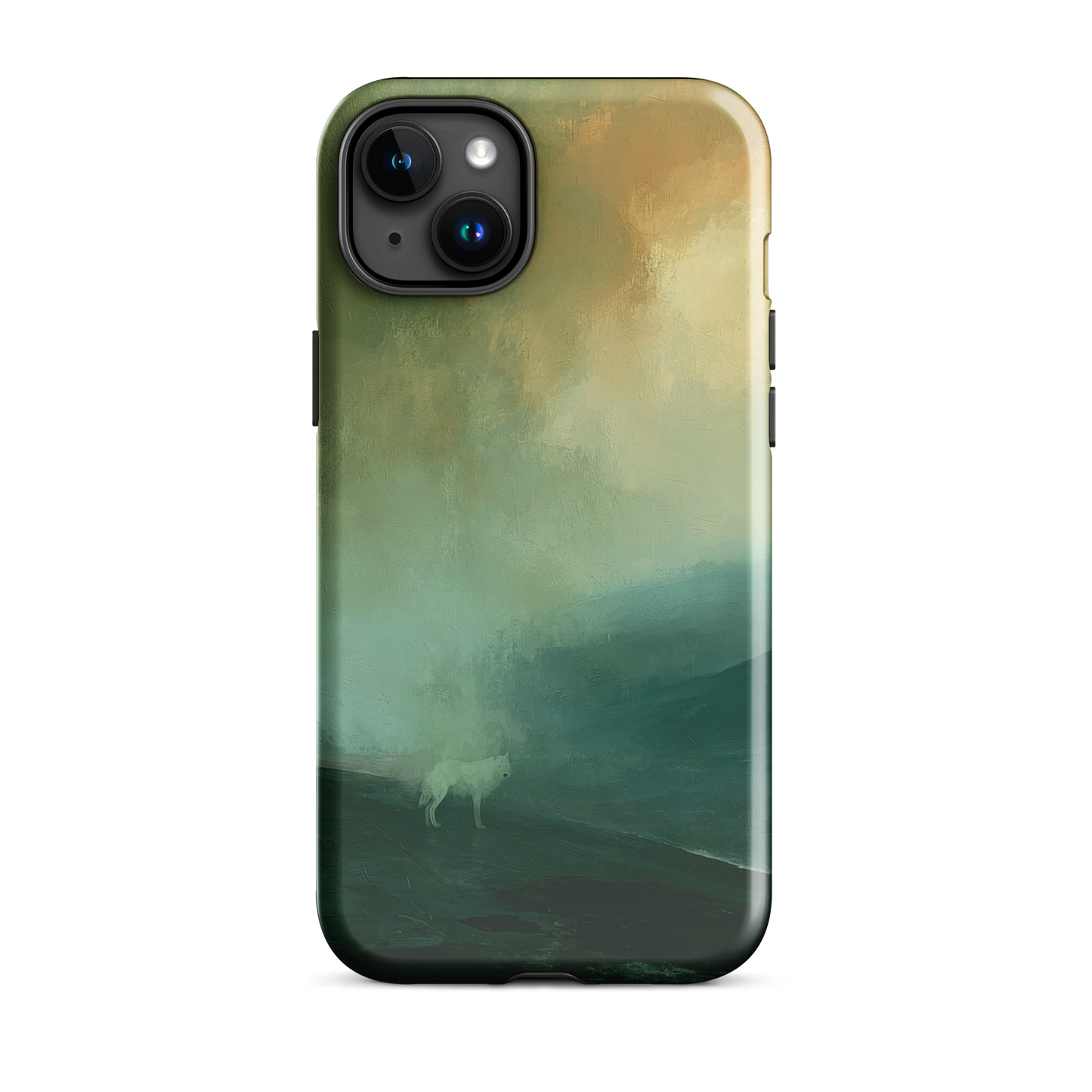 'Acid Rain' iPhone 15 Plus tough phone case - protective glossy case NZ Australia