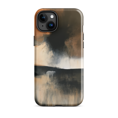 'Black Star' iPhone 15 Plus tough phone case - protective glossy case NZ Australia
