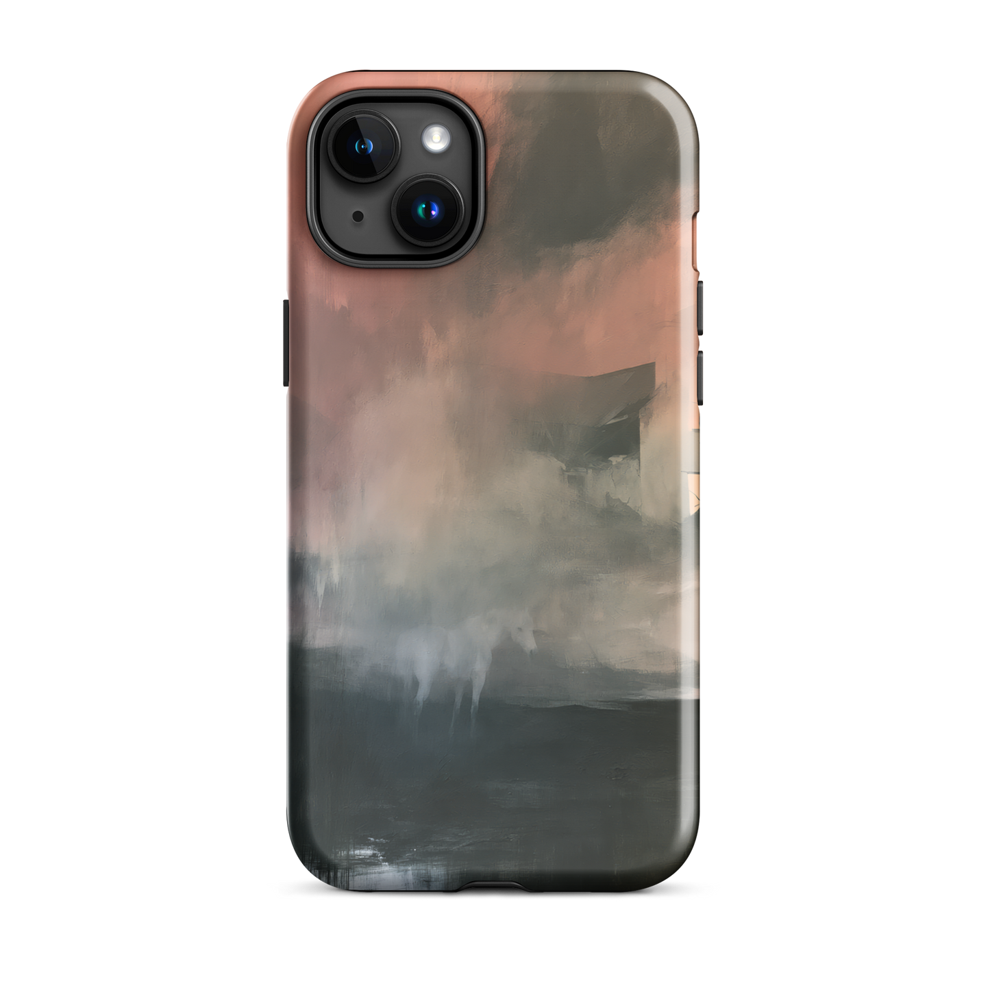 'Glass' iPhone 15 Plus tough phone case - protective glossy case NZ Australia