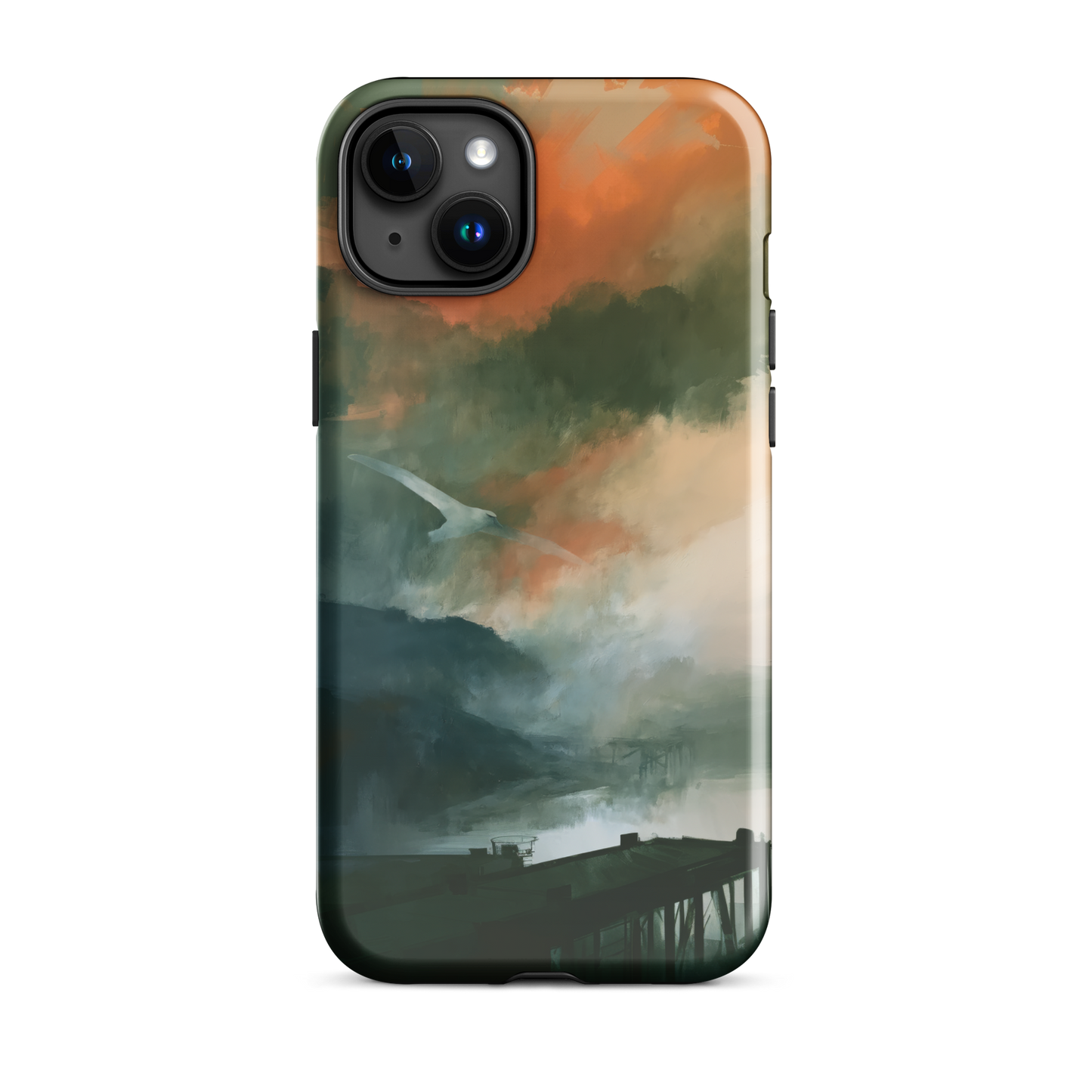 'Harbour' iPhone 15 Plus tough phone case - protective glossy case NZ Australia