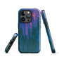 Digital Glitch iPhone case. This striking artwork features a dynamic distortion effect that mimics the visual chaos of a digital malfunction—glitchy lines, vibrant streaks, and pixel-like patterns merge into a futuristic aesthetic. It’s a perfect blend of modern design and edgy street style.