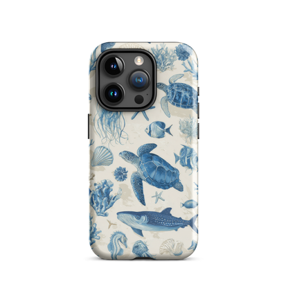 Ocean sketchbook phone case | Coastal marine design NZ