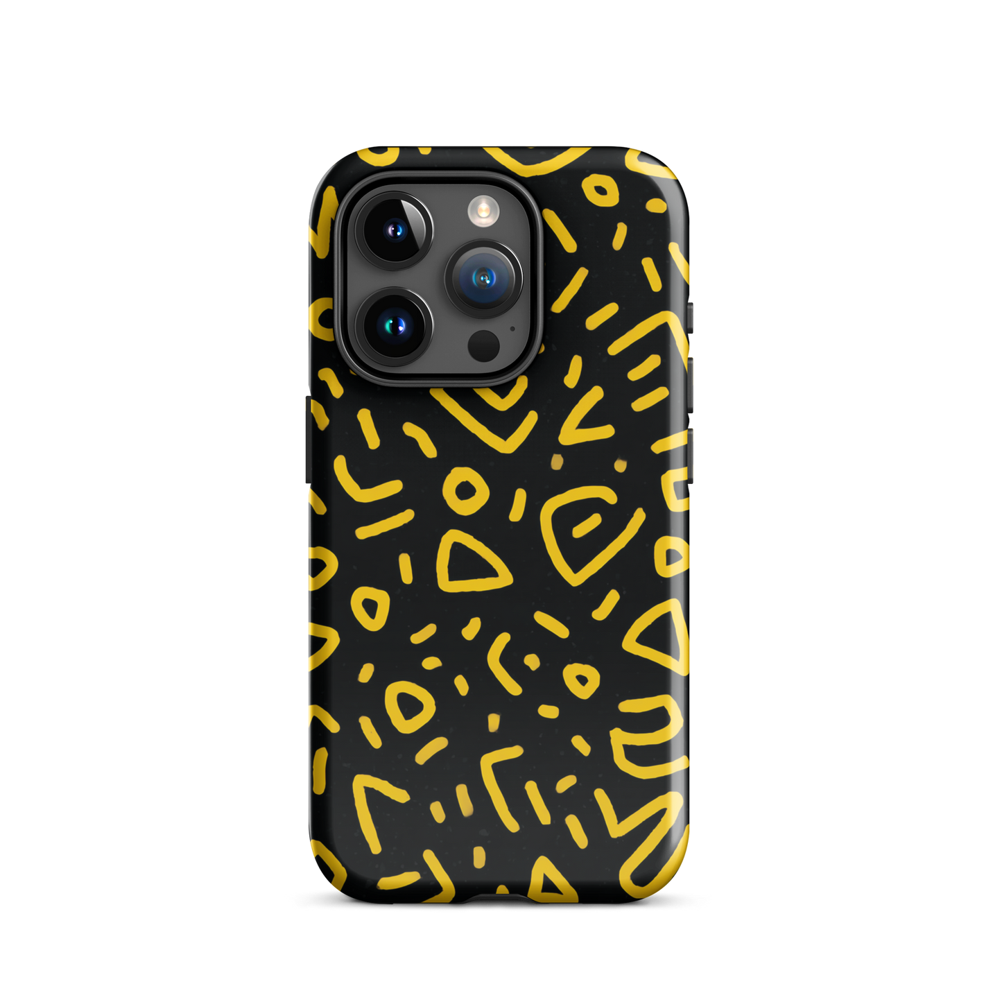 Retro scribbles phone case | Bold retro design NZ