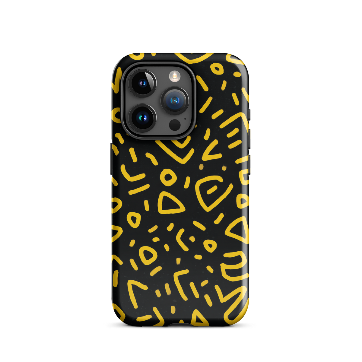 Retro scribbles phone case | Bold retro design NZ