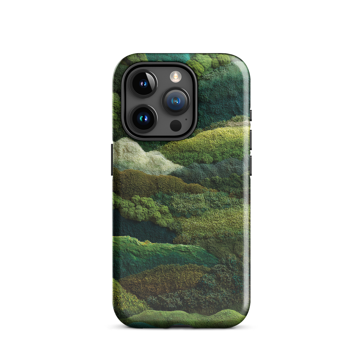 Verdant layers phone case | Abstract green design NZ