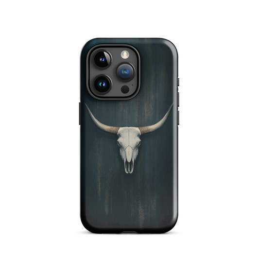 'Longhorn' iPhone 15 Pro tough phone case - protective glossy case NZ Australia