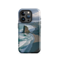 Piha Beach Lion Rock designer phone case with turquoise waves and dramatic NZ coastline