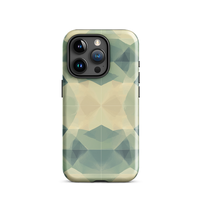 'Symmetry' iPhone 15 Pro tough phone case - protective glossy case NZ Australia